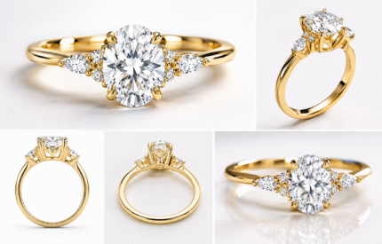 The Celeste Oval Ring