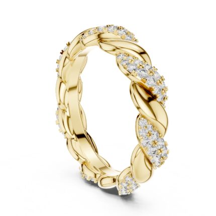 Aurélia Diamond Woven Eternity Band