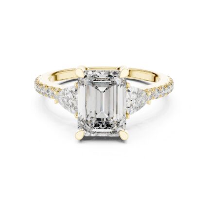 Aurelia Emerald-Cut Three-Stone Diamond Engagement Ring – 3.25 CTW