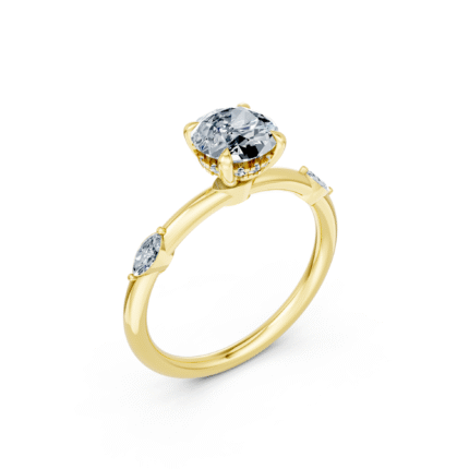 Aurora Hidden Halo Three Stone Diamond Engagement Ring – 2.50 CTW Round Brilliant