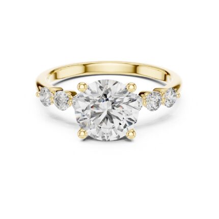 Celeste Signature Round Diamond Engagement Ring