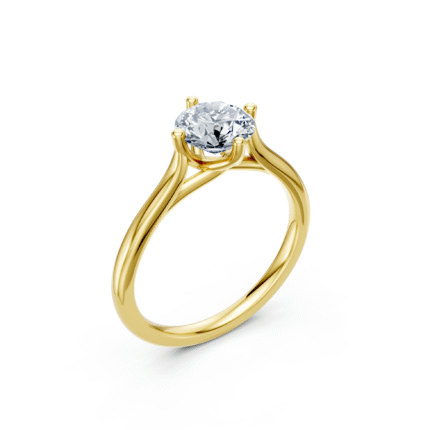 Celeste Twist Cathedral Diamond Engagement Ring – 3.00 CTW Round Brilliant