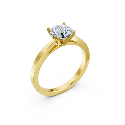Classic 4-Prong Solitaire Diamond Engagement Ring