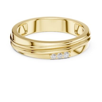 Couture Ridge Diamond Men's Wedding Band