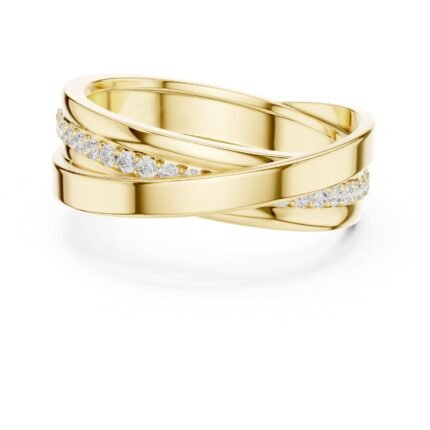 Elysian Interwoven Diamond Crossover Band