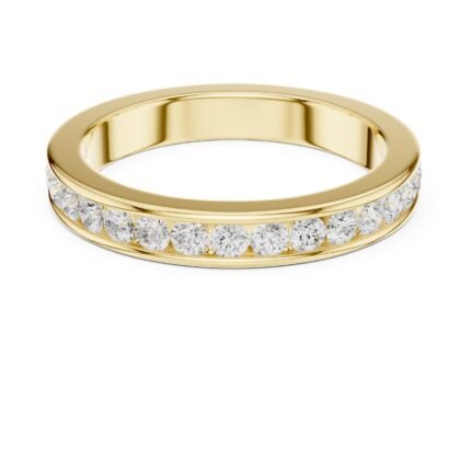 Eternal Radiance Round Diamond Channel-Set Wedding Band
