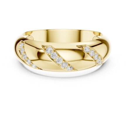 Eternal Sweep Diamond Men's Band Ring