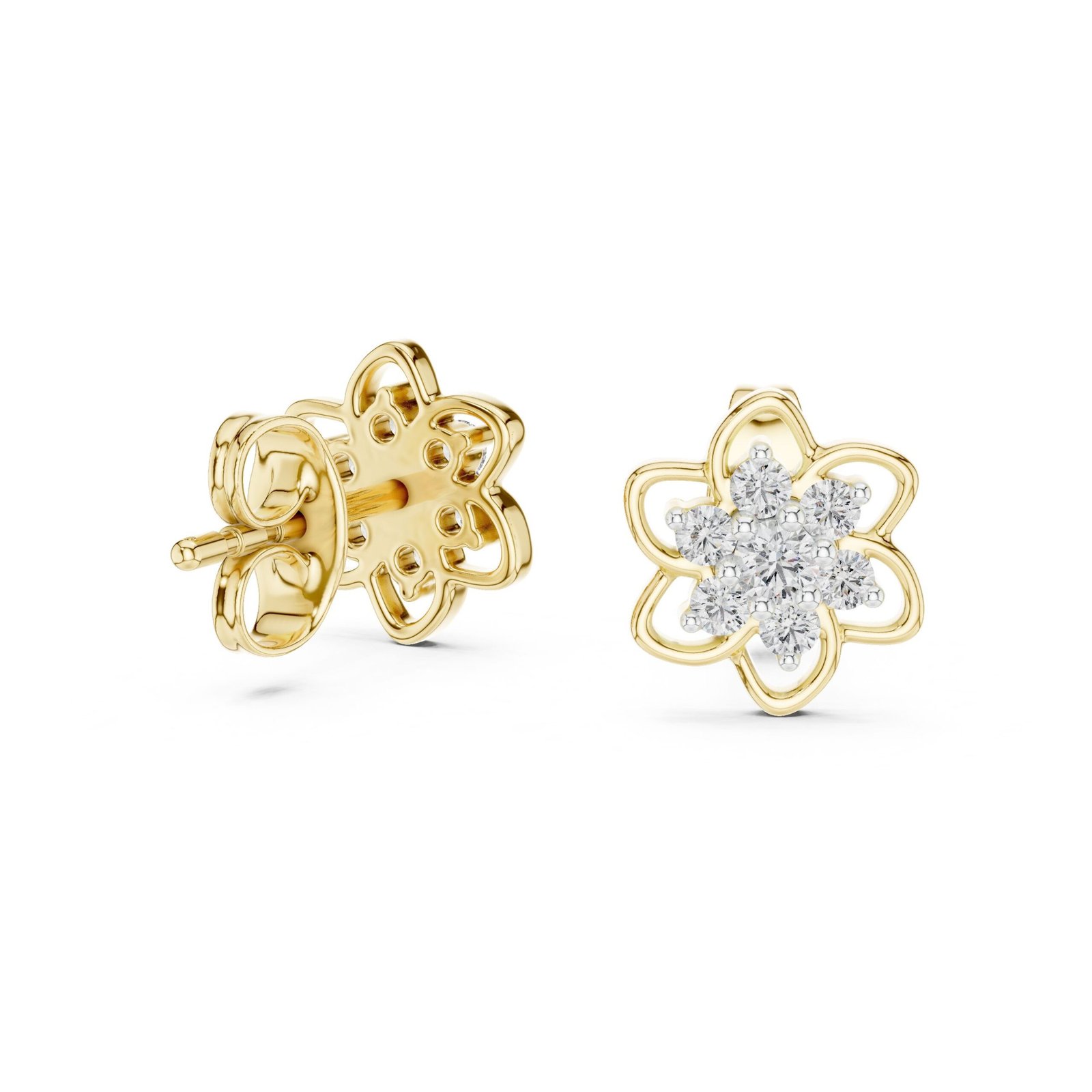 Evelyne_Floral_Diamond_Stud_Yellow_1