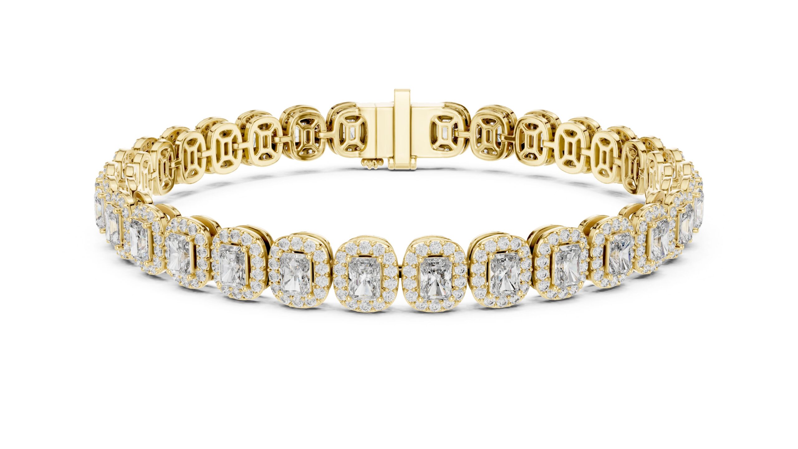 Halo_Radiant_Cut_Diamond_Bracelet_Yellow_4