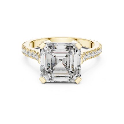 Imperium Asscher Diamond Engagement Ring – 4.50 CTW