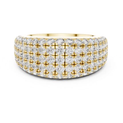Imperium Five-Row Pavé Diamond Ring