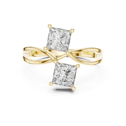 Infinity Princess Diamond Bypass Ring