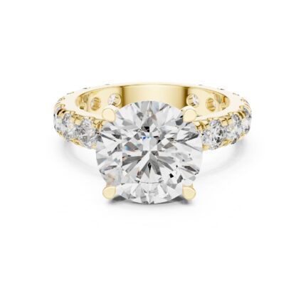 Majestic Eternity Round Diamond Engagement Ring – 4.7 CTW
