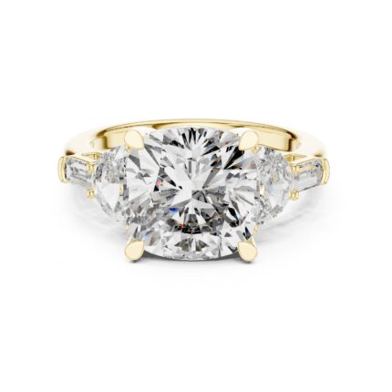 Regalia Cushion Diamond Three-Stone Engagement Ring – 5.00 CTW
