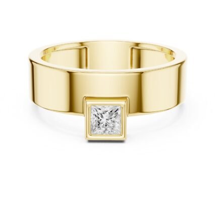 Regent Brilliant Bezel Diamond Men Ring