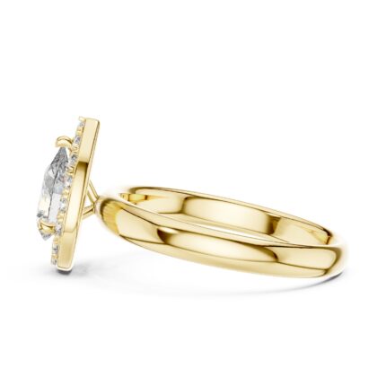 Seraphina Pear Halo Diamond Engagement Ring – 1 3/4 CTW