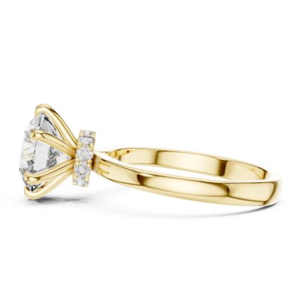 Signature Cathedral Solitaire Diamond Engagement Ring – 2.15 CTW