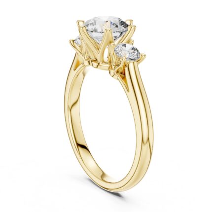 Celeste Round Three-Stone Diamond Engagement Ring – 2.00 CTW