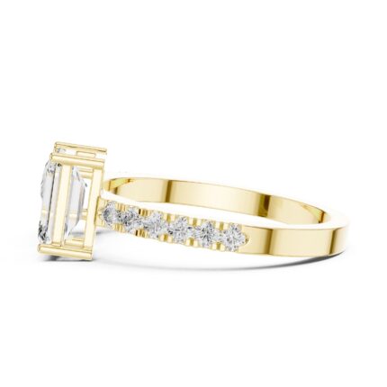 Toi et Moi Emerald & Pear Cut Diamond Engagement Ring – 2 1/4 CTW