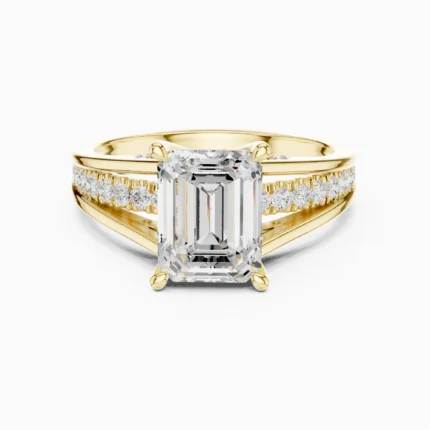 Celestine Emerald-Cut Lab Diamond Engagement Ring