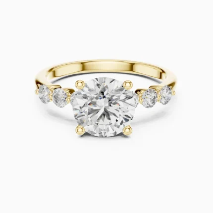 Celeste Signature Round Lab Diamond Engagement Ring